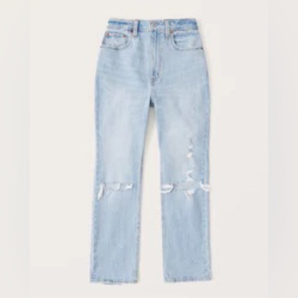 Abercrombie and Fitch ankle straight ultra high curves jeans